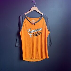 Orange and Gray Tennessee Volunteers Raglan Tee